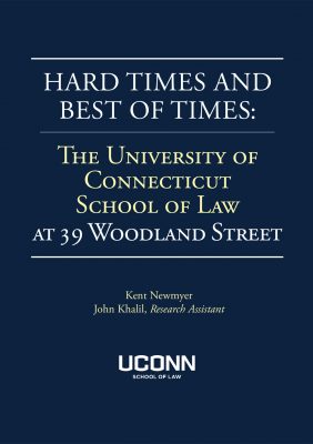 Cover of "Hard Times and Best of Times: The University of Connecticut at 39 Woodland Street (2016)"