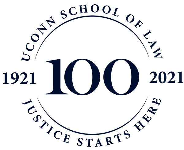 UConn School of Law Centennial Logo