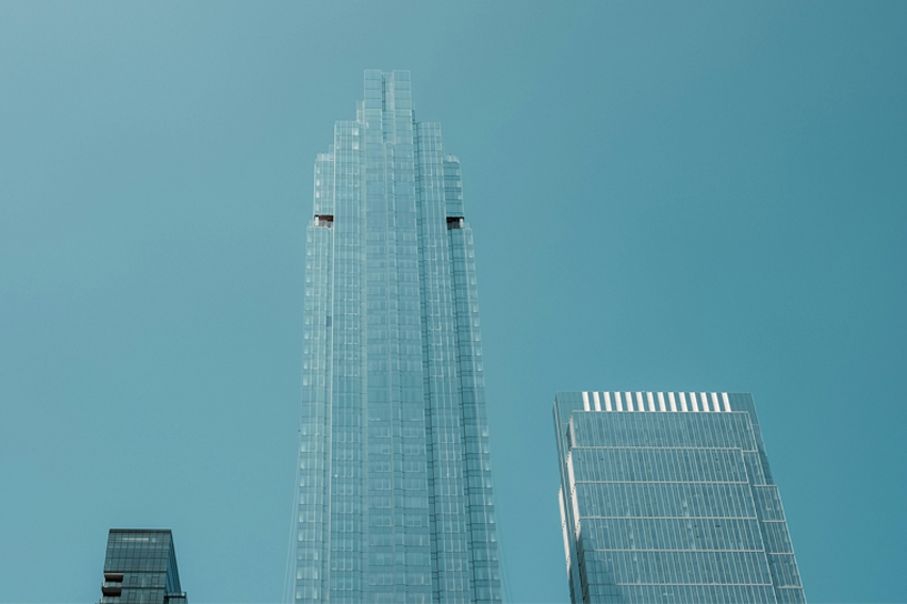 tops of skyscrapers