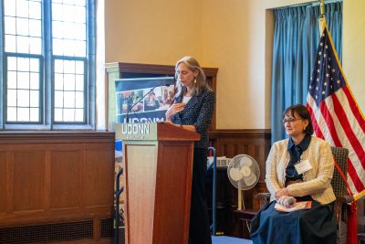 Anne Dailey at podium