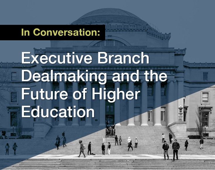 In conversation: Executive branch dealmaking