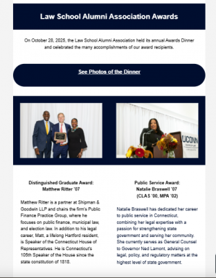 A photo of the Alumni Newsletter